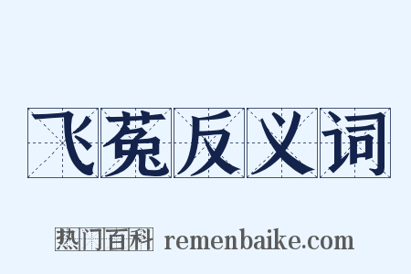 飞菟反义词是什么意思的图片